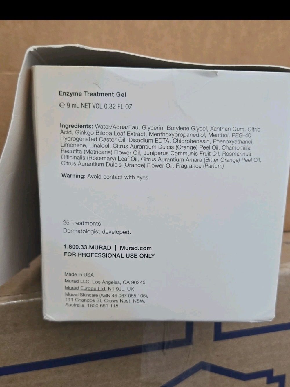 Murad Enzyme Treatment Box - White with Blue Accent - Picture 6 of 9